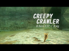 زاحف مخيف طعم صيد صيد مطاطي جمبرى مادة بي في سي